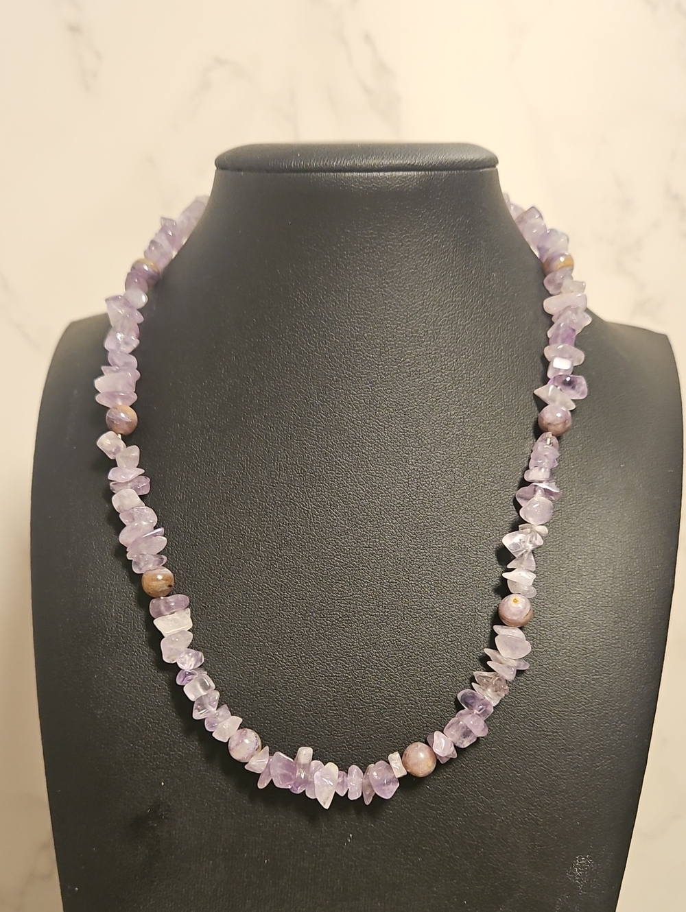 Amythyst And Jasper Handmade Necklace